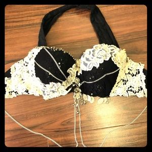 Homemade Adorned belly dance Bra